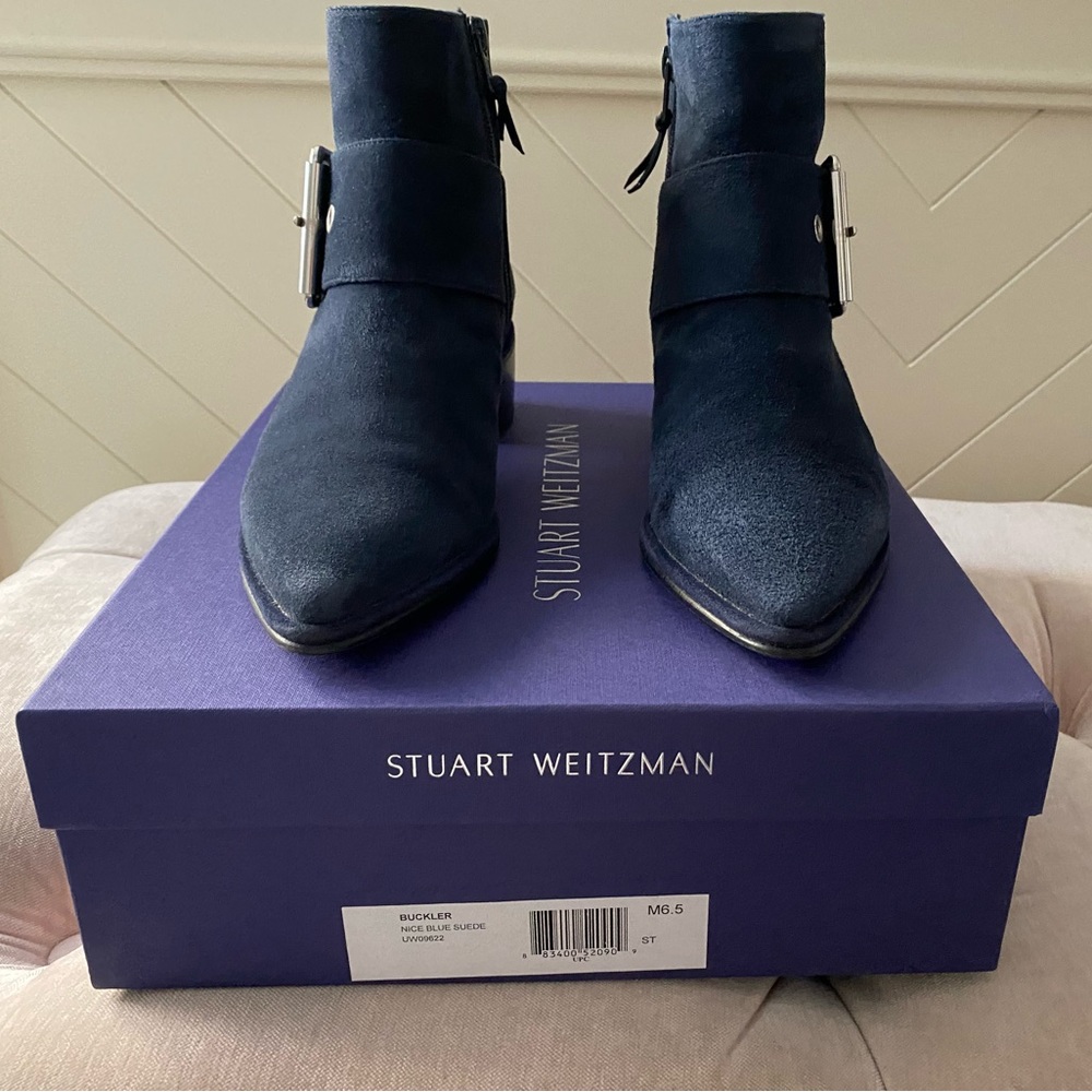 Stuart Weitzman Buckler Booties | Size Us Women 6… - image 3